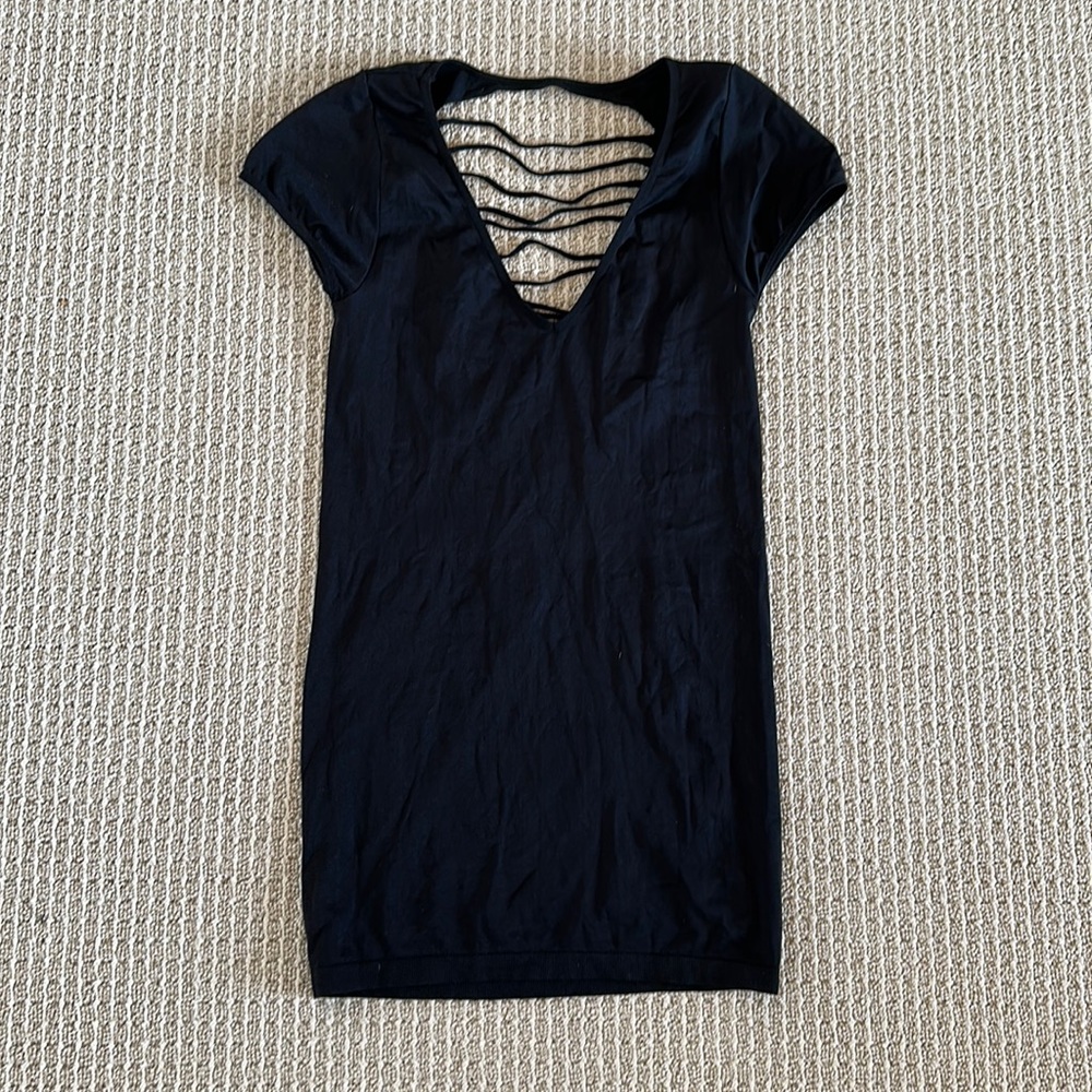 Sexy Tight mini dress with open strap back M